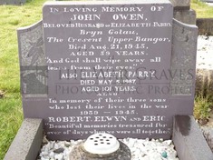LLANGEFNI CEMETERY - PARRY, ROBERT RICHARD